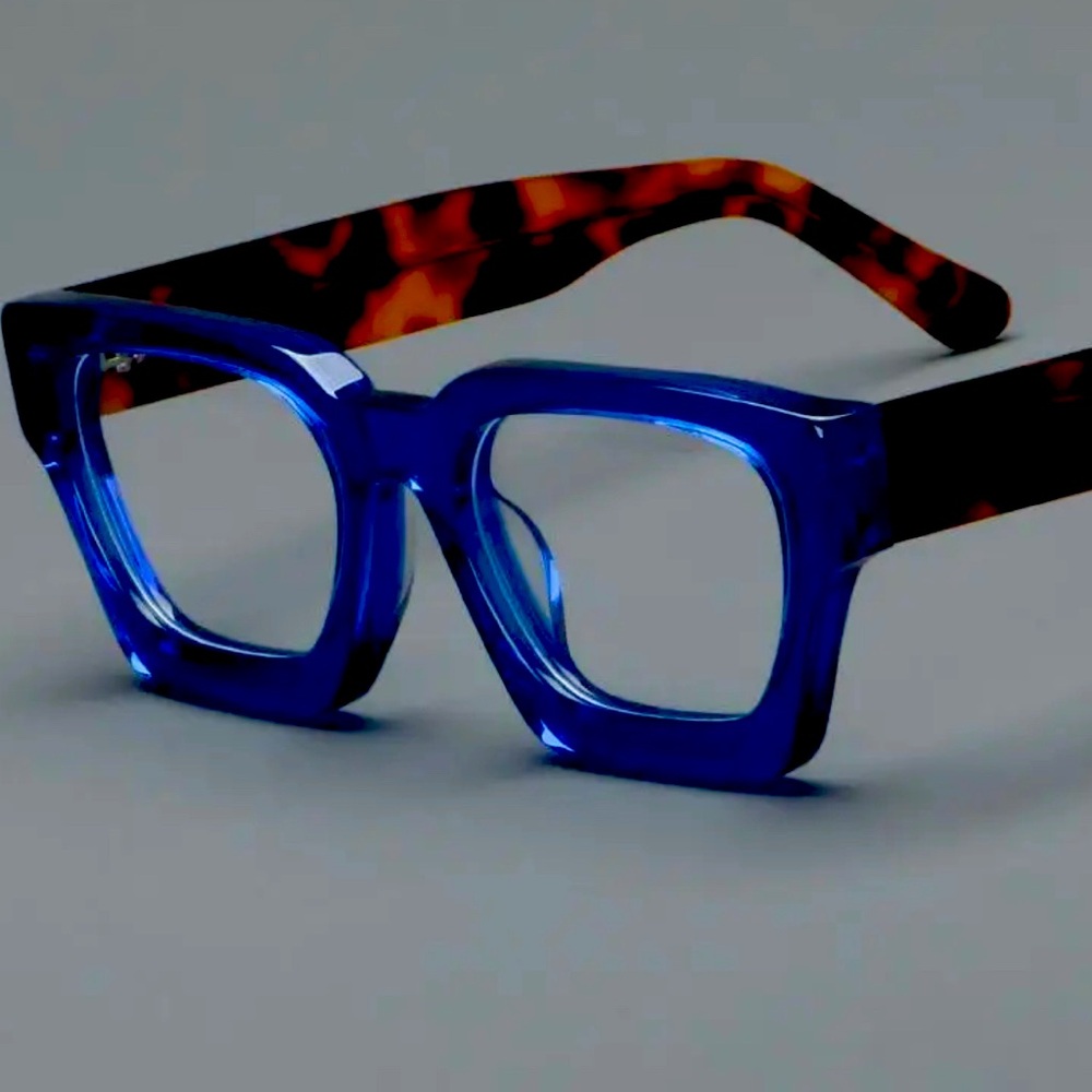 SOLD- New- Super Cute Blue and Tortoise Shell Fashion Glasses